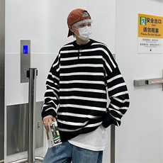 毛衣男港味2023秋季复古日系鹿毛绒针织衫GM014P47，男装针织衫/毛衣，星座1116-2