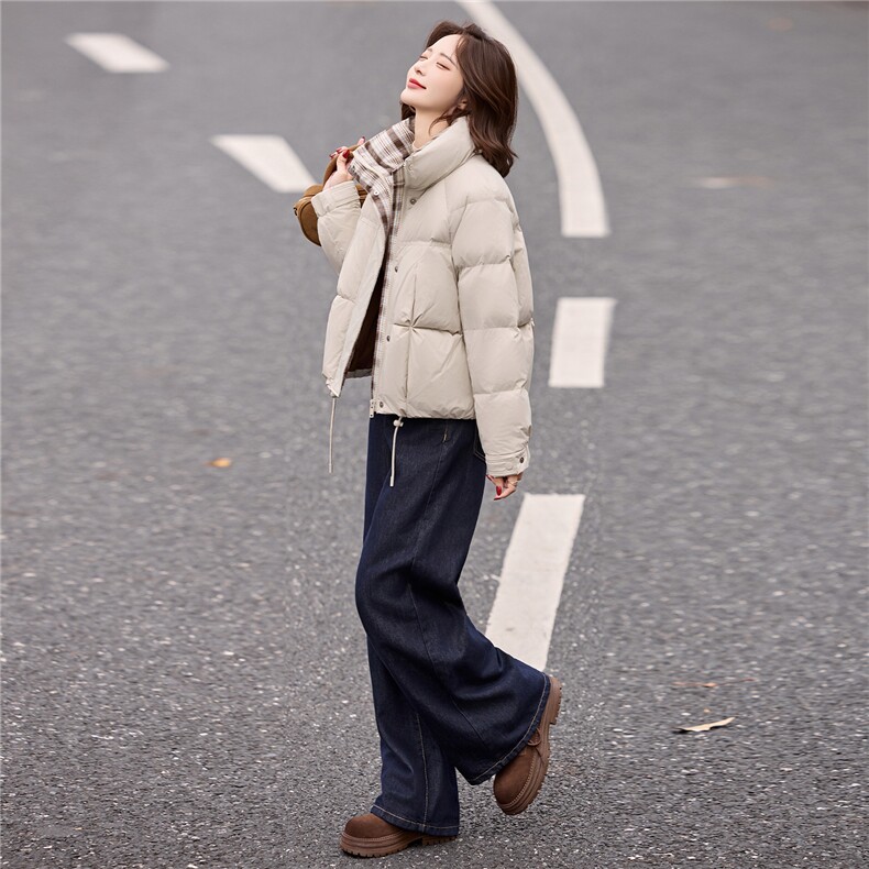 现货面包服女2025年冬季新款女装时尚休闲泡芙羽绒服,女装羽绒服,关键词