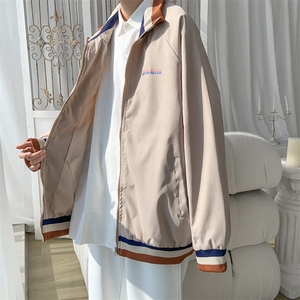 JK3012/P55春装潮流立领夹克男外套宽松大码上衣服男学生夹克衫图片