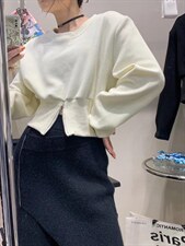 下摆拉链上衣，其它，Queena PHoebe