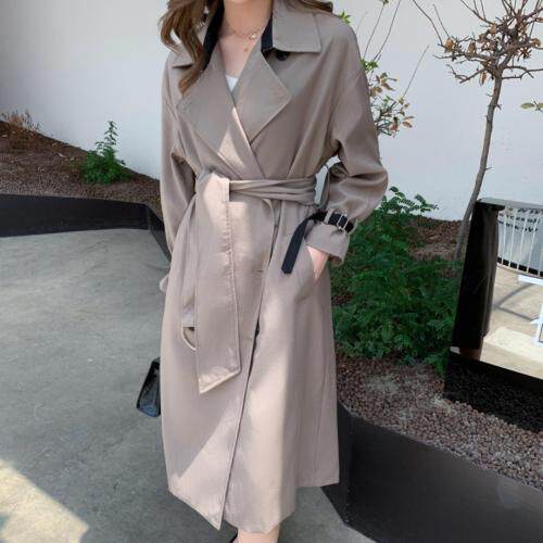 【东方名裳】风衣2021秋装新款高端大气赫本风外套，女装风衣，东方名裳