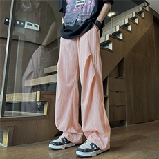 YK120P28控69原版！欢迎来比品质夏季垂感冰凉褶皱复古休闲裤，男装休闲裤，电商A249