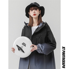 2025中性风山系防水冲锋衣渐变色夹克女大码M-5XL休闲JK77088P85，男装夹克，星座227-7
