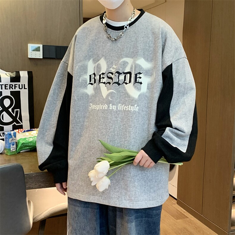 B266-T02-P6023春季新款宽松休闲套头情侣百搭卫衣,男装卫衣,星座B257-1
