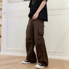 美式复古工装裤男夏季薄款ins高街裤子潮牌直筒休闲裤K4431-P40，男装休闲裤，星座512-2