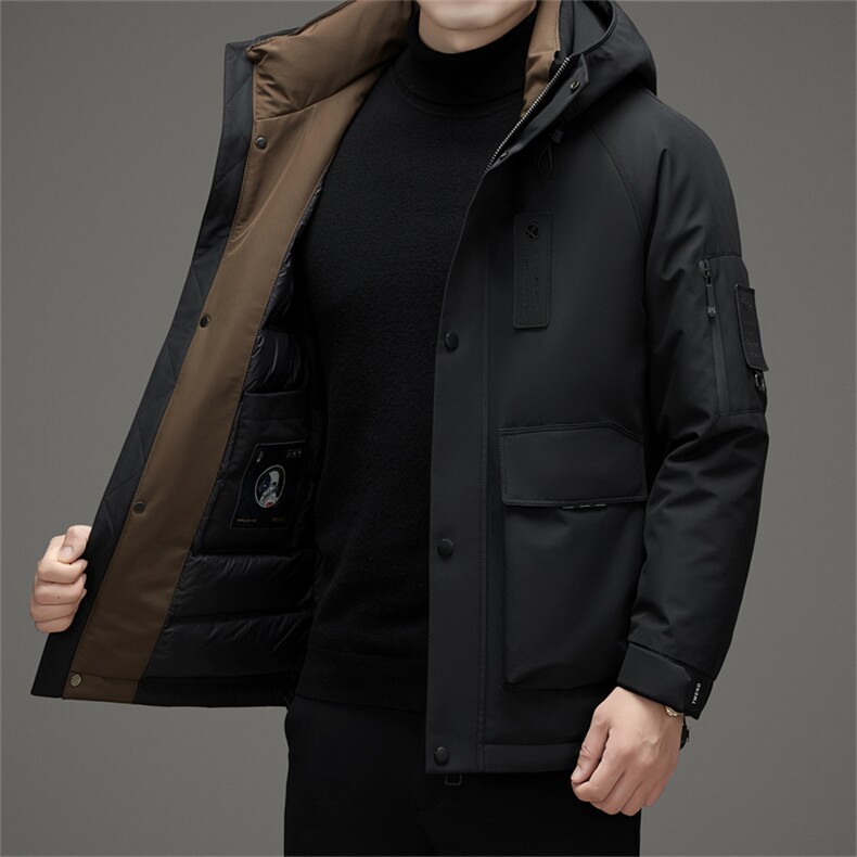 DAJ2387钱塘2020-2冬季信赖百搭时尚休闲中年男士羽绒服P300,男装羽绒服,钱塘207-2