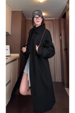 春季长款风衣Q2589-TP85不男女同款高级感韩系过膝外套，男装风衣，电商A102