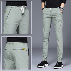 裤子男夏款2024新款男士长裤韩版休闲裤显瘦修身小脚裤潮915p35，男装休闲裤，星座224