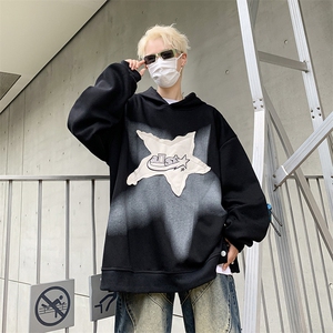 美式潮流印花连帽卫衣宽松休闲上衣MY08532-P55图片
