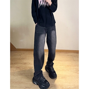 A178  秋冬季新款美式休闲牛仔裤男直筒宽松C66  P48限价68图片