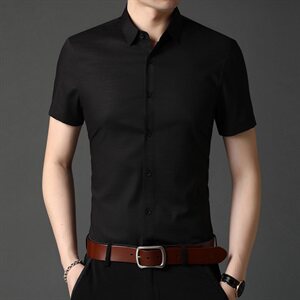 C6800 2021年夏季新款男式短袖衬衫男商务休闲高端男装图片