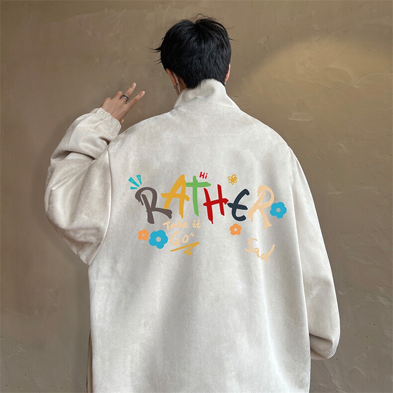 麂皮绒夹克男大码立领褂子外套JK85301-P68加绒款-P78,男装夹克,电商A040