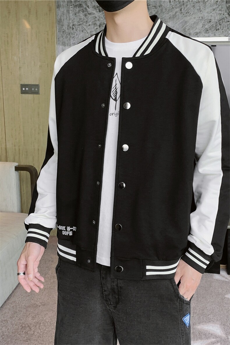 2025春季休闲夹克男潮流时尚棒球服夹克外套A210-JK003-P70,男装夹克,星座210-3