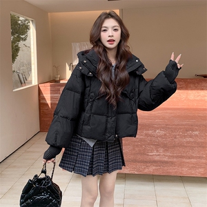 现货，羽绒服2024冬季白鸭绒宽松短款外套图片