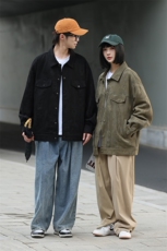 美式情侣外套翻领潮流春秋季高级感休闲宽松夹克潮JK3922P105，男装夹克，电商A400（原B301）