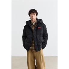 90%绒新标有报告短款连帽宽松羽绒服外套Y5007/P268，男装羽绒服，星座202