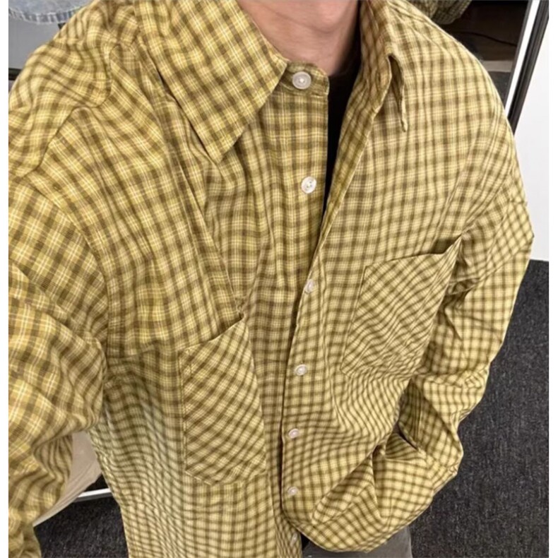 长袖衬衫日系港风宽松衬衣男潮流百搭休闲外套513ACS2469特P38,男装衬衫,星座513A