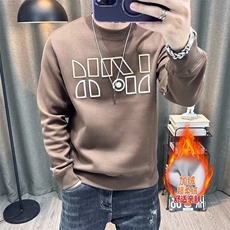 时尚男款宽松套头卫衣2025春季新款复古经典字母印花休闲百搭上衣，男装卫衣，星座506A
