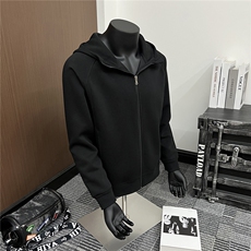 假模开衫连帽卫衣男秋季2025新款宽松长袖男A436-5118-P70，男装卫衣，电商A436