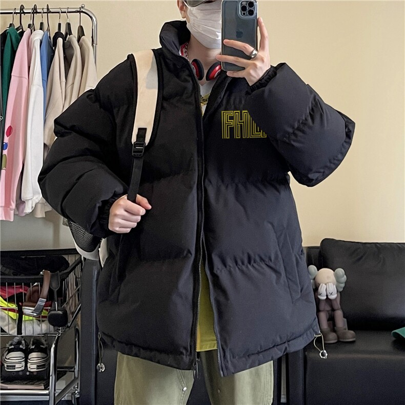 2023港风新款冬季保暖外套宽松立领棉服MY23406特批70控118,男装棉衣,星座605(原A050)