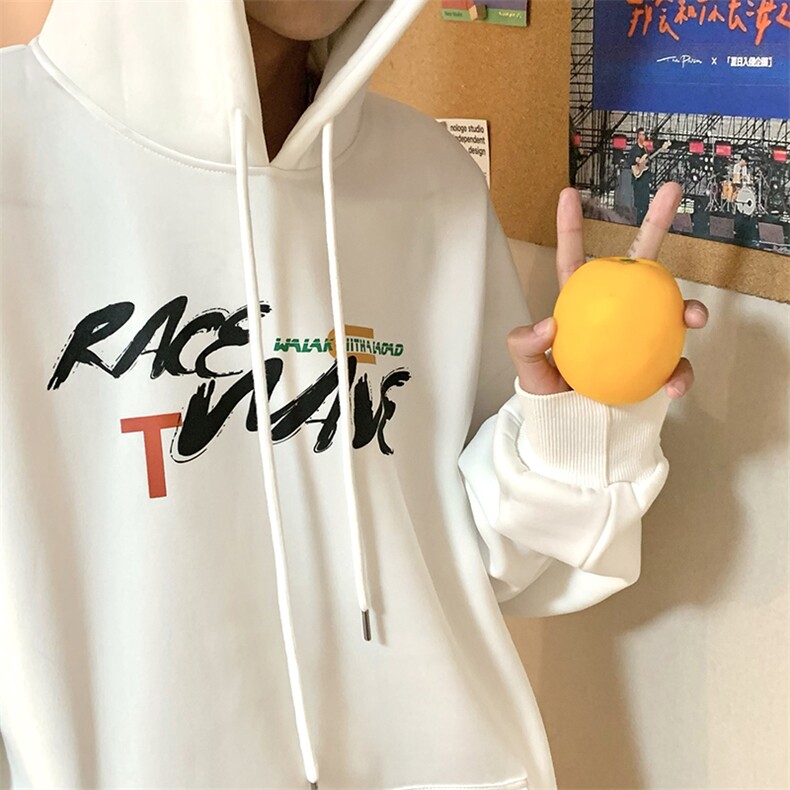 22秋新款港风宽松休闲oversize情侣连帽套头卫衣B266-Y607-P55,男装卫衣,星座B257-1