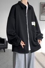 衬衫男士秋季新款港风宽松长袖提花衬衣CS027-P45(现货），男装衬衫，星座214-3