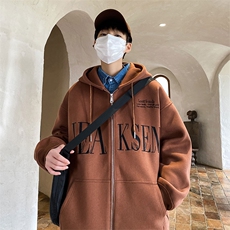 开衫卫衣连帽潮流外套春季美式重磅高街潮牌衣服-JK23104-P75控98，男装卫衣，星座605(原A050)