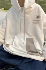 7XL-M大码连帽卫衣男2023春季新款潮港风文艺男上衣加肥加大码，男装卫衣，钱塘717(原712)