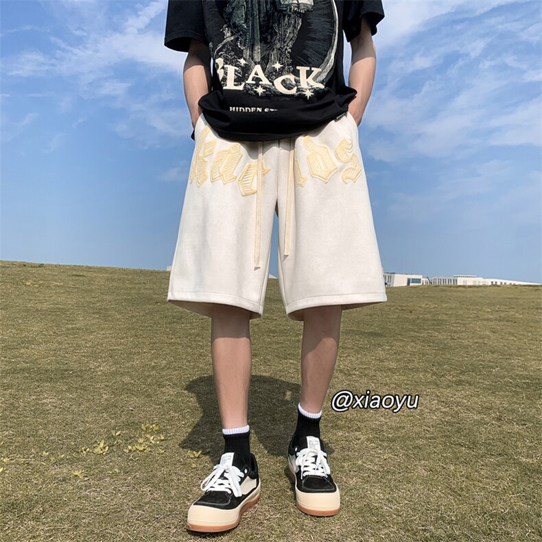 XZ616夏季新款麂皮绒发泡短裤休闲裤TY849P45控55,男装牛仔裤,星座512A（原616）