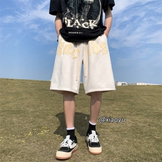 XZ616夏季新款麂皮绒发泡短裤休闲裤TY849P45控55，男装牛仔裤，星座512A（原616）