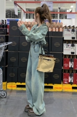 （新款）2026春装时尚休闲立领阔腿连体裤1D060-P185-K278，女装连体裤，1D060