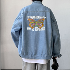 牛仔夹克男大码牛仔外套男茄克NJ77366-P60，男装夹克，电商A040