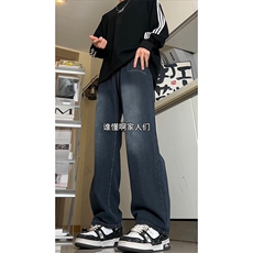美式hiphop微渐变直筒工装牛仔裤现货！XZ310A-4-NZ20，男装牛仔裤，星座310A-4