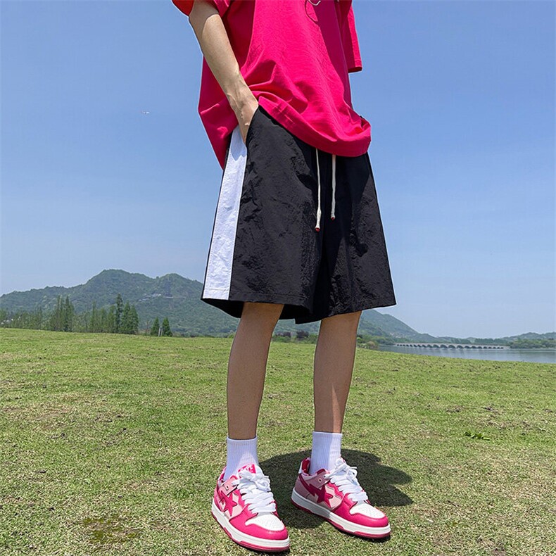 抖音直播得物高品质多巴胺冰丝速干薄款沙滩裤运动短裤K601P25,男装牛仔裤,电商C408(原B339-1)