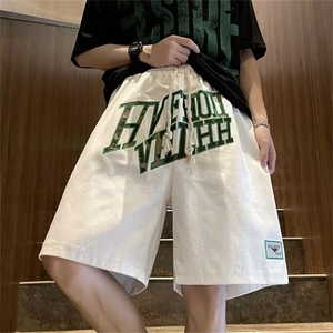 夏季休闲刺绣短裤男新款美式复古裤子 P36图片
