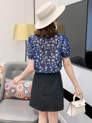 碎花小衫套裙，女装，水锦红