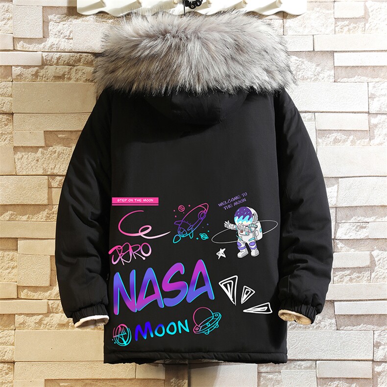 MM48186-P130冬季大毛领衣男士大码加厚袄男服砖墙,男装棉衣,电商A040A