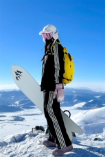 条纹拼接大码男情侣滑雪服套装防风防水保暖外套TZ031-P235控338，男装棉衣，电商A001