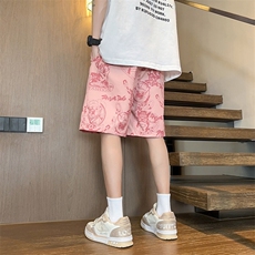 五分裤宽松大码休闲沙滩裤子A406K256特PM-4XL255XL-8XL28，男装牛仔裤，星座309（原A406）
