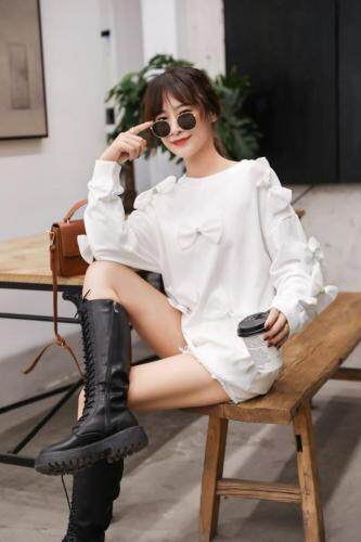 「现货」秋季新款立体蝴蝶结钉珠卫衣，女装卫衣/绒衫，mumu.story