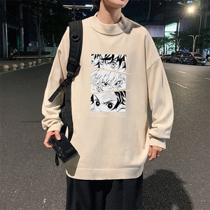 M18176-P45 加绒款-P65半高领毛衣男士大码针织衫男毛线衣男图片