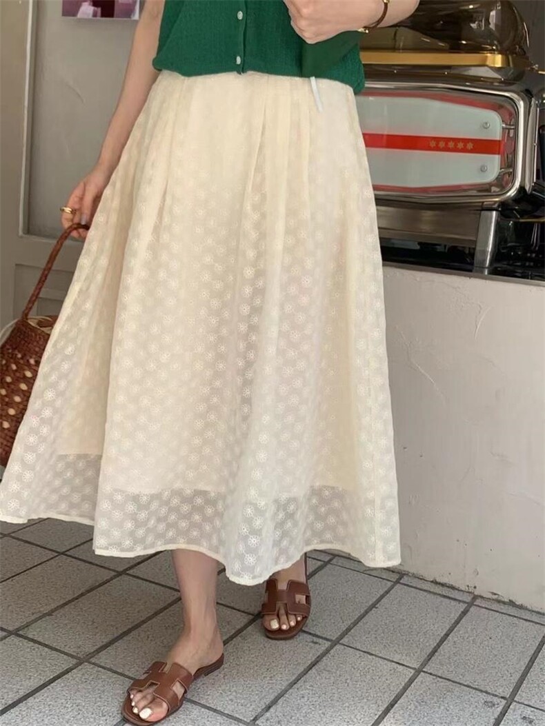 定制钩花半裙～，女装半身裙，DAP