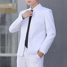 XZ8634P75中山装男装休闲牌西装剪标西服潮外套立领单西男风，男装西服，星座510A-2