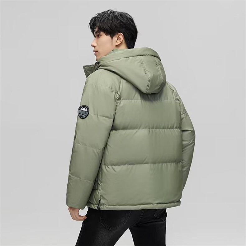 2025冬装夹克男短款加厚羽绒服外套青年夹克休闲时尚男YR807-P120,男装羽绒服,星座1210A