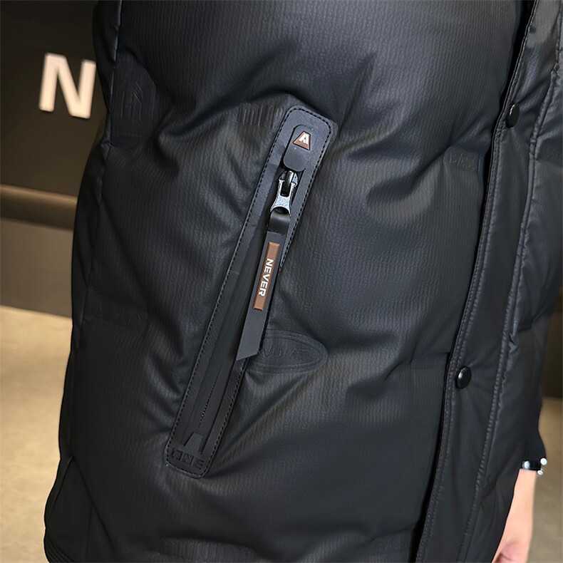 新款男士羽绒服马甲白鸭绒标90绒309B-3-9853-P98,男装羽绒服,星座1409-3
