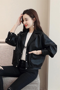 短款皮衣外套女款2025年新款春秋冬高级感今年流行爆款小个子休闲图片