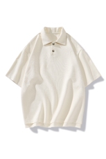 夏季韩版简约纯色短袖T恤男士潮流polo衫t桖男A305-DF057-P45，男装T恤，电商B306