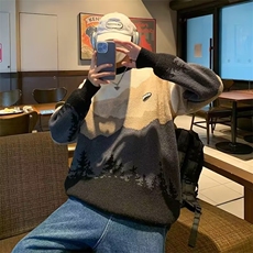 冬半高领毛衣针织衫男士保暖时尚百搭休闲上衣MY05545-P50，男装针织衫/毛衣，星座308B-1