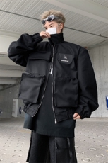 男装夹克24春季小众解构立体大口袋短款外套XZ514-2-202412-P128，男装夹克，星座514-2(原B239)