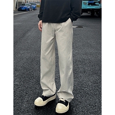 秋季新款休闲裤百搭拼接宽松直筒长裤抖音品质A111-A397-P37，男装休闲裤，电商基地A111